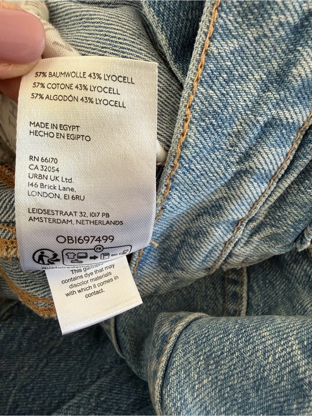 Free People Washed Light Blue Wide-Leg Crop Jeans - Picture 10 of 10